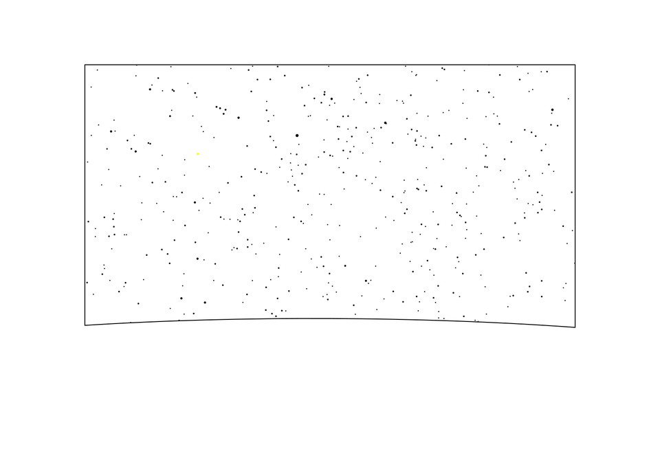 A view of the night sky from the surface of the exoplanet Proxima Centauri b.